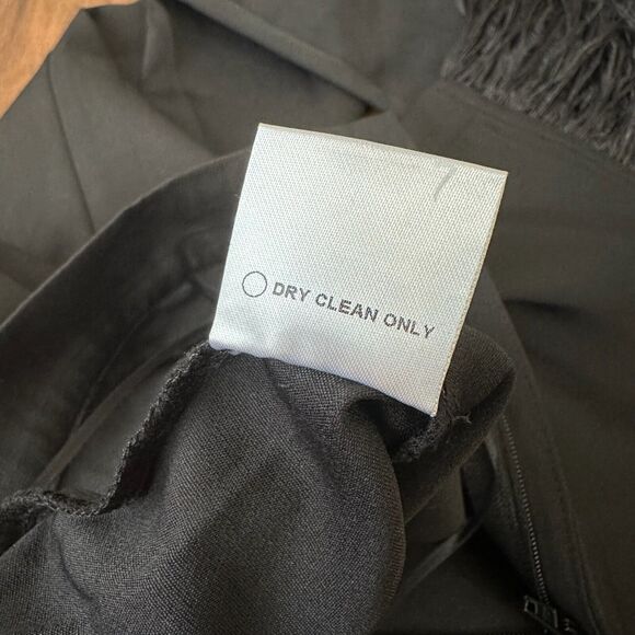 NWT STRUT & BOLT Los Angeles Black Wide-Leg Pants w Feather Trim - Picture 10 of 13